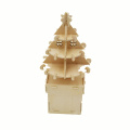Марка КТ деревянная Рождественская елка музыкальная шкатулка DIY ручной коленчатого музыкальная шкатулка Рождество